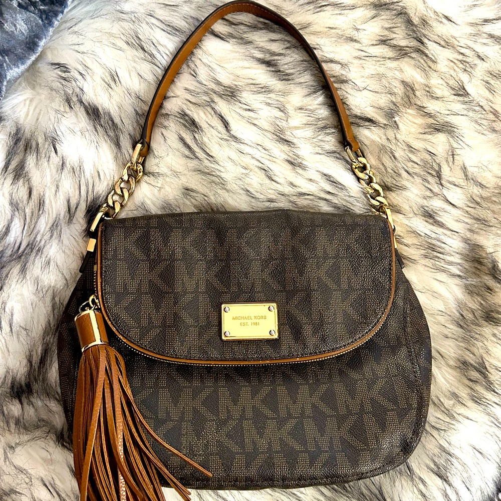 Authentic Michael Kors tassel bag